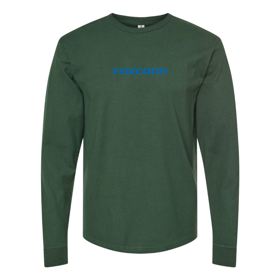 Men's Foxconn Logo Cotton Long Sleeve T-Shirt