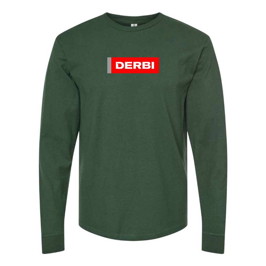 Men's Derbi Logo Cotton Long Sleeve T-Shirt