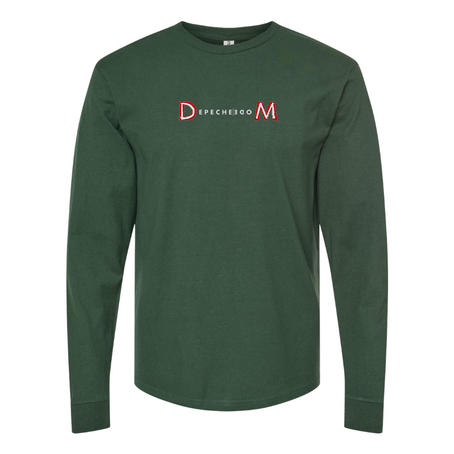 Men's Depeche Mode Logo Cotton Long Sleeve T-Shirt