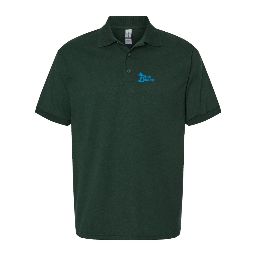 Men's Blue Bunny Logo Dry Blend Polo