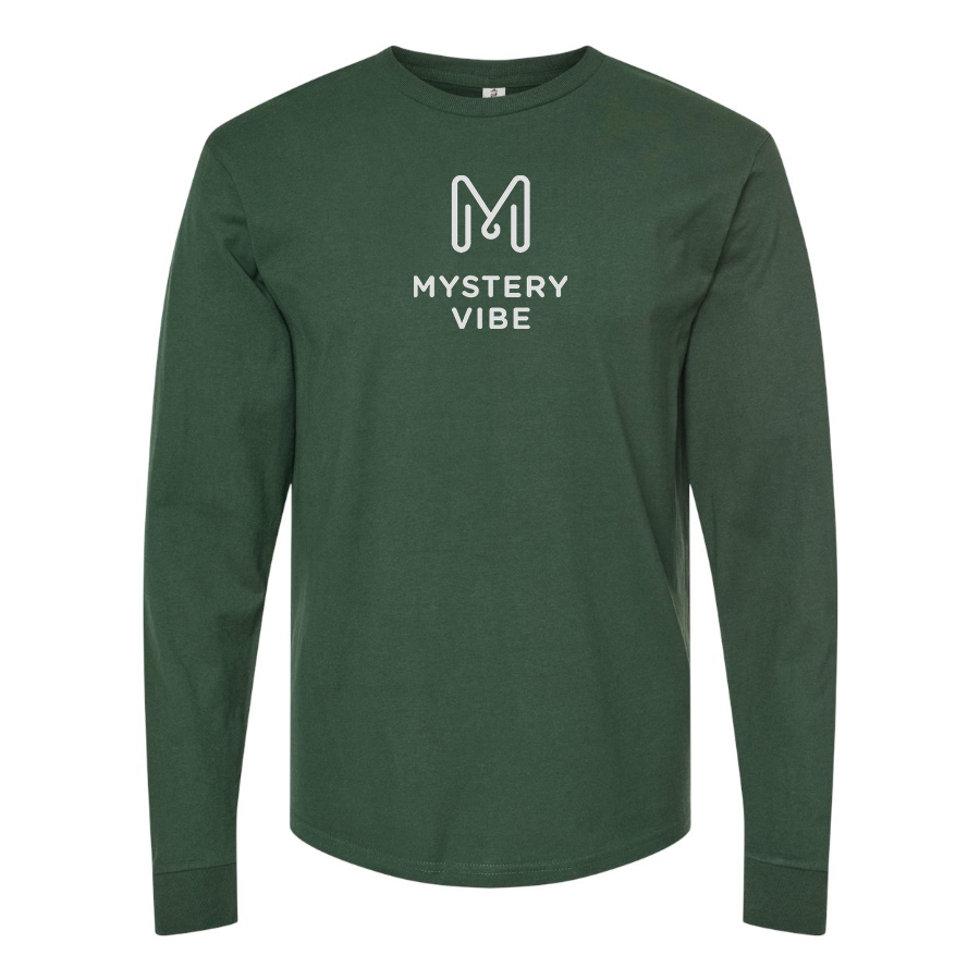 Men's Mystery Vibe Logo Cotton Long Sleeve T-Shirt