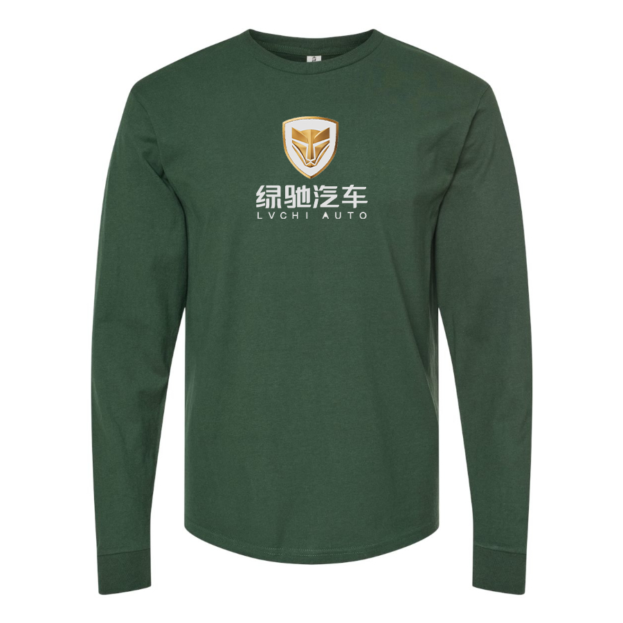 Men's Lvchi Logo Cotton Long Sleeve T-Shirt
