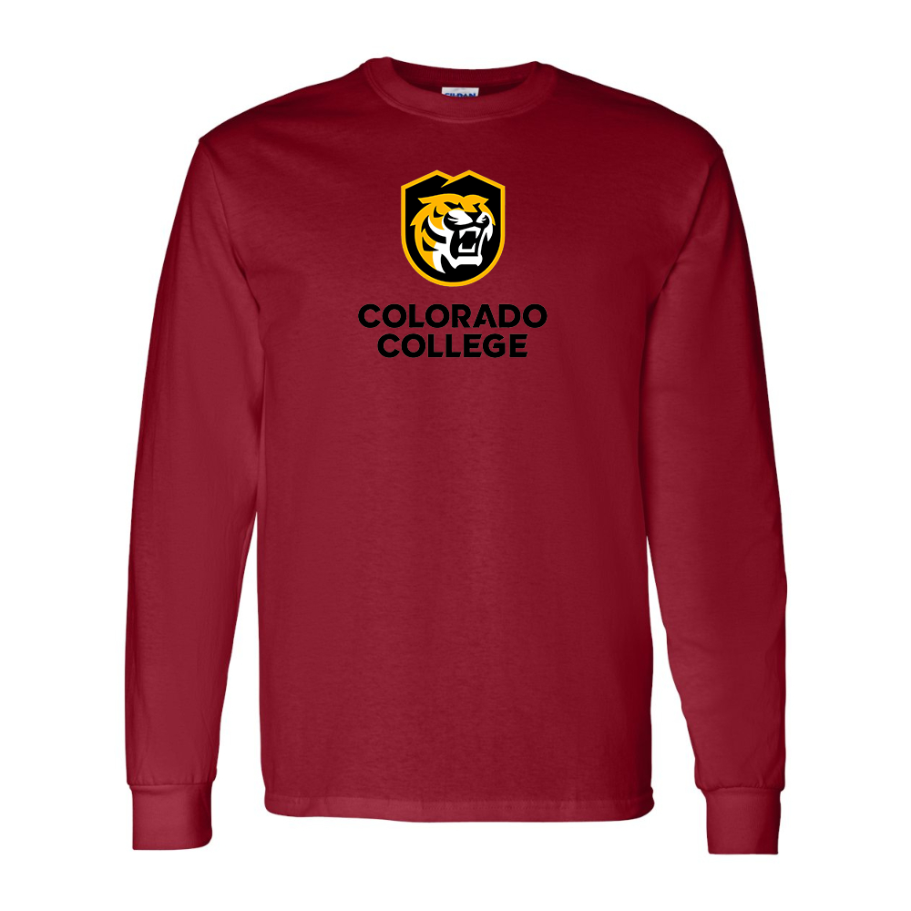 Men's Colorado College Tigers Gildan Heavy Cotton Long Sleeve T-Shirt