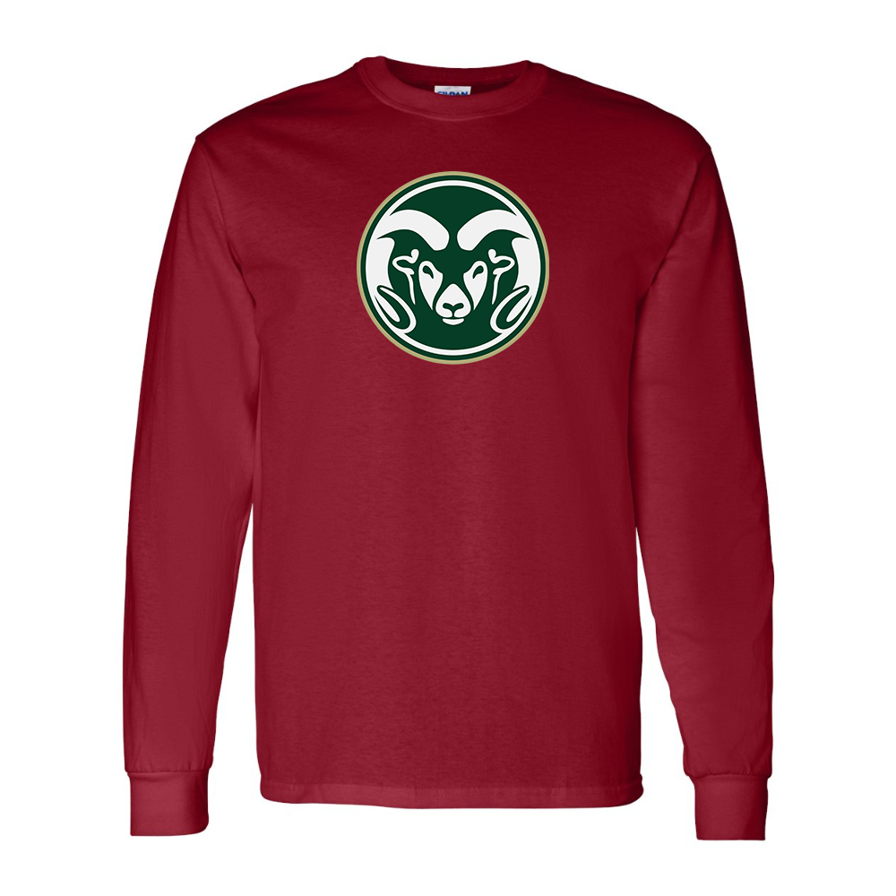 Men's Colorado State Rams Gildan Heavy Cotton Long Sleeve T-Shirt