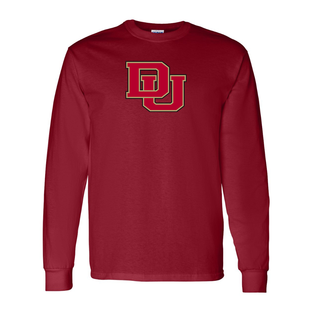 Men's Denver Pioneers Gildan Heavy Cotton Long Sleeve T-Shirt