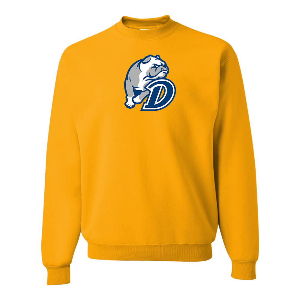 Men's Drake Bulldogs JERZEES NuBlend Crewneck Sweatshirt