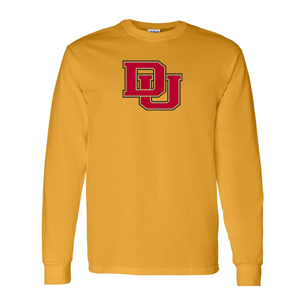 Men's Denver Pioneers Gildan Heavy Cotton Long Sleeve T-Shirt