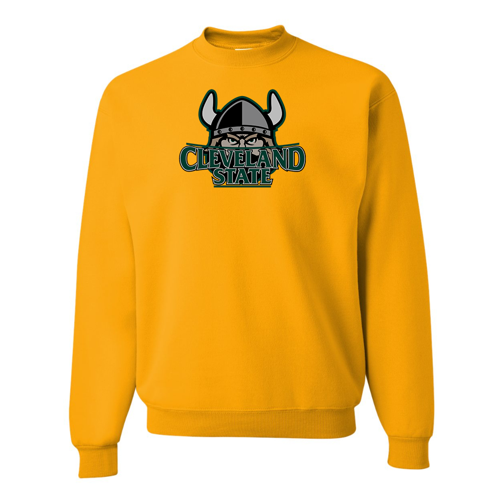 Men's Cleveland State Vikings JERZEES NuBlend Crewneck Sweatshirt