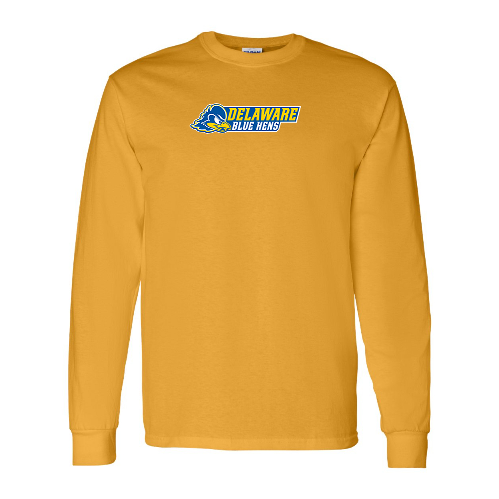 Men's Delaware Blue Hens Gildan Heavy Cotton Long Sleeve T-Shirt