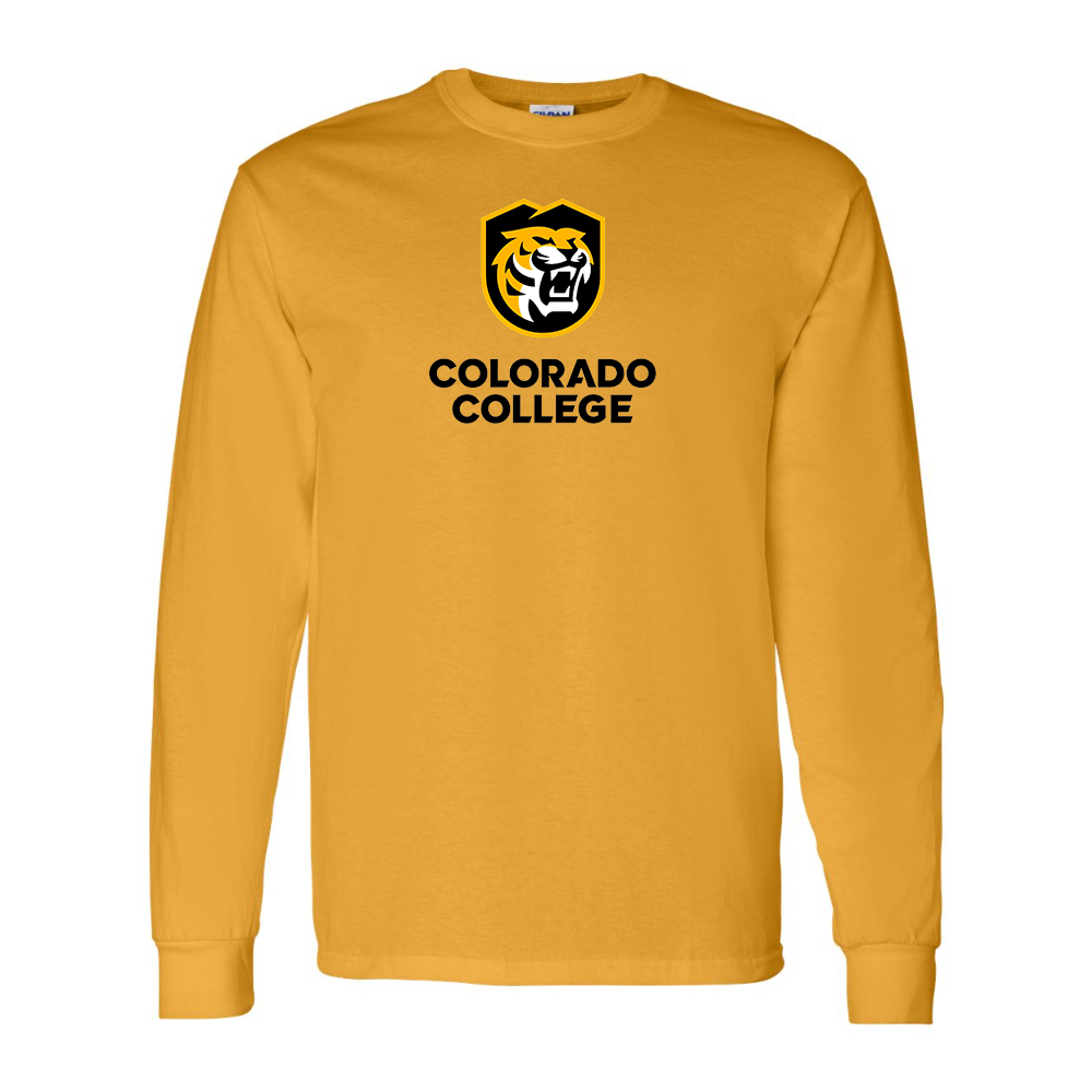 Men's Colorado College Tigers Gildan Heavy Cotton Long Sleeve T-Shirt