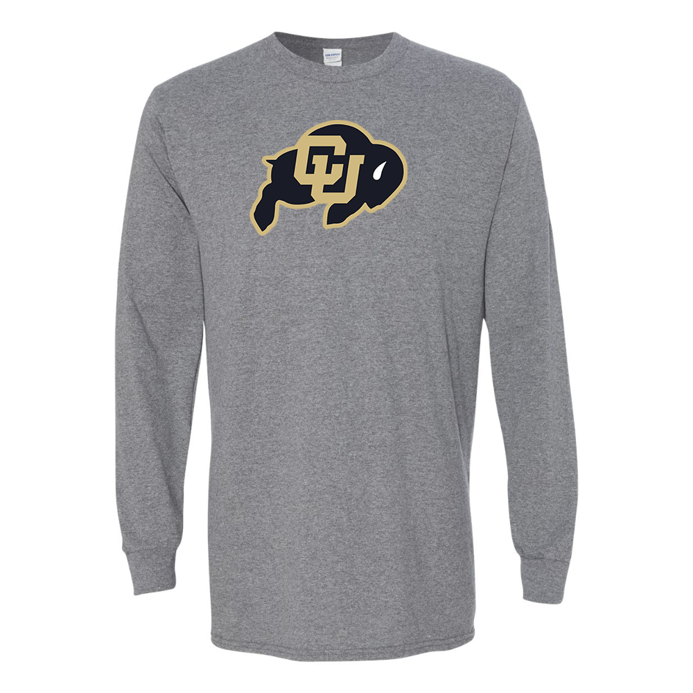 Men's Colorado Buffaloes Gildan Heavy Cotton Long Sleeve T-Shirt