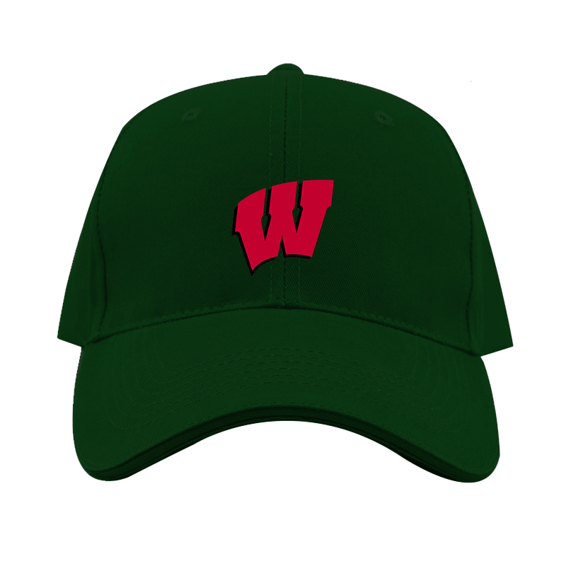 Wisconsin Badgers Logo Dad Baseball Cap Hat