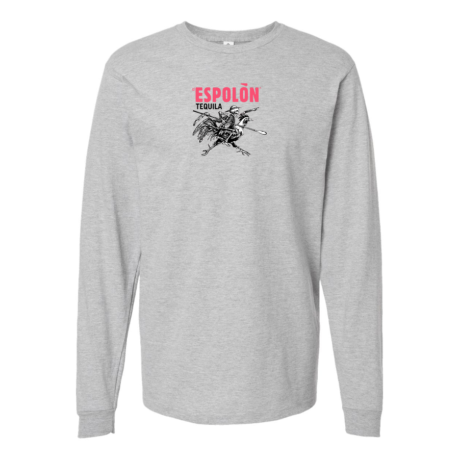 Men's Espolon Logo Cotton Long Sleeve T-Shirt