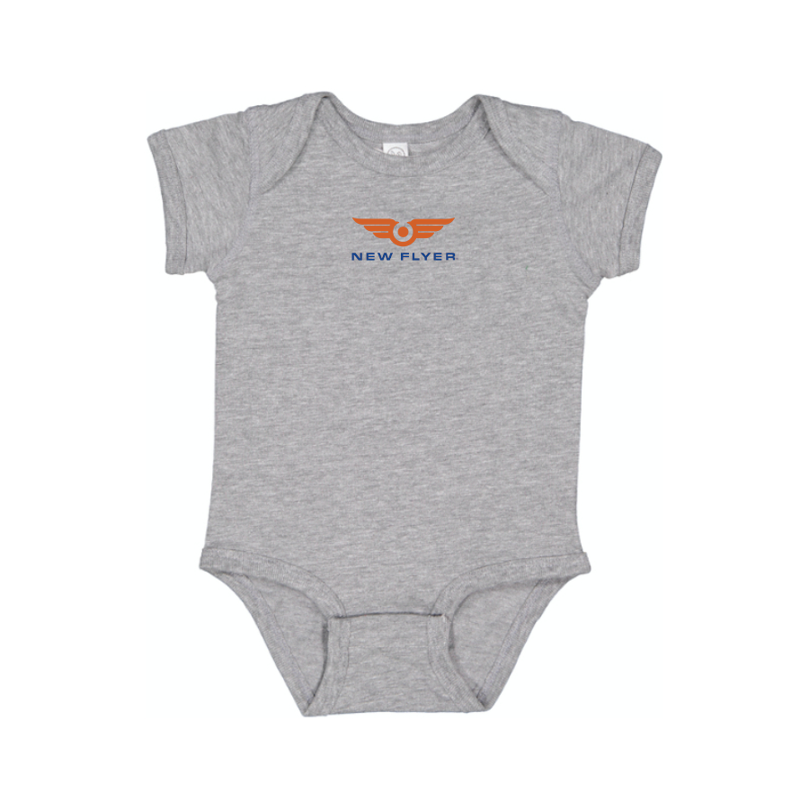 New Flyer Industries Logo Baby Onesie Romper