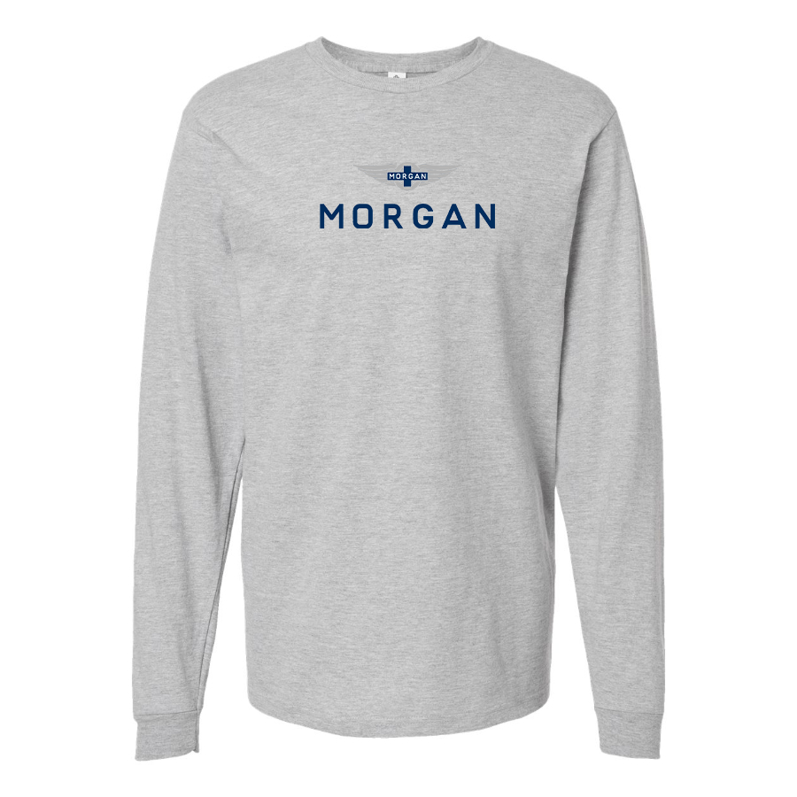 Men's Morgan Logo Cotton Long Sleeve T-Shirt