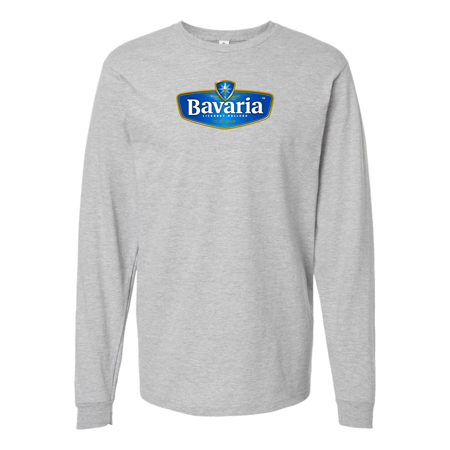 Men's Bavaria Logo Cotton Long Sleeve T-Shirt