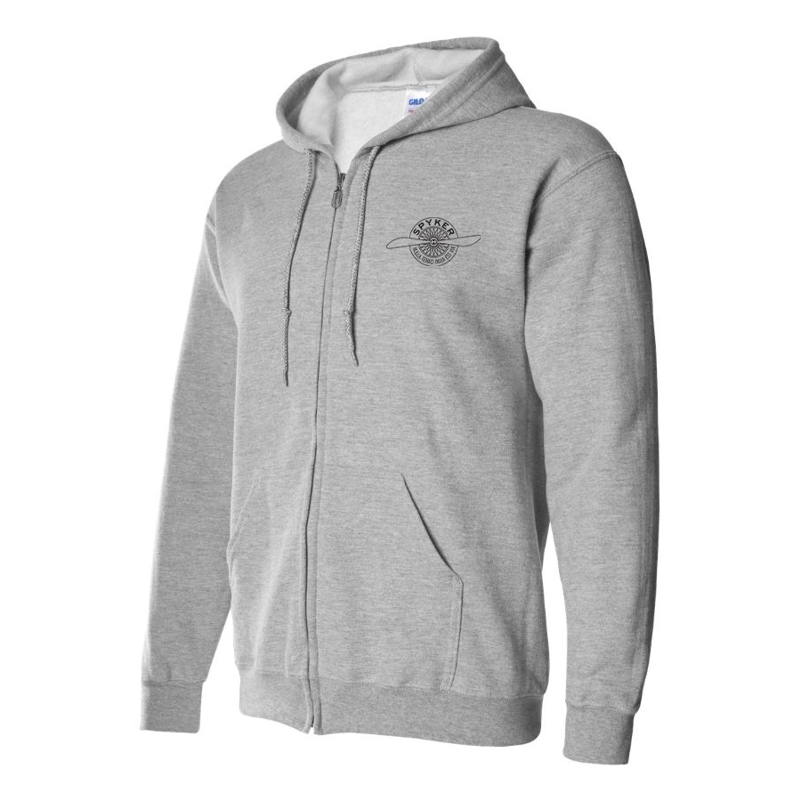 Men's Spyker Logo Zipper Hoodie