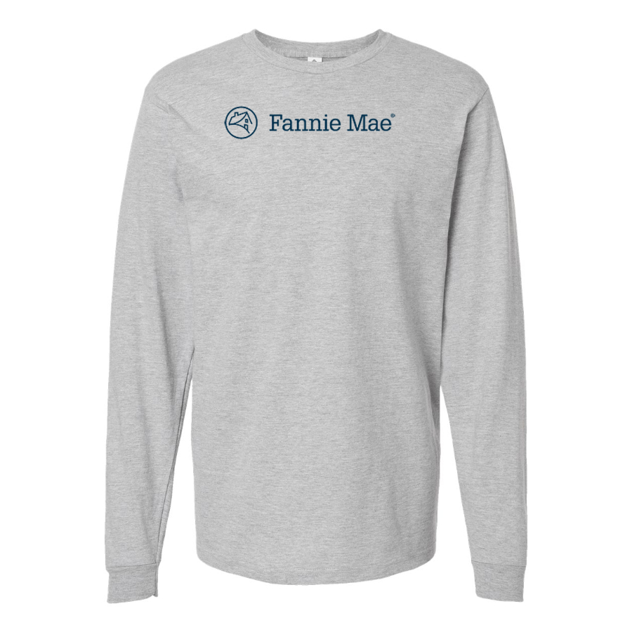 Men's Fannie Mae Logo Cotton Long Sleeve T-Shirt