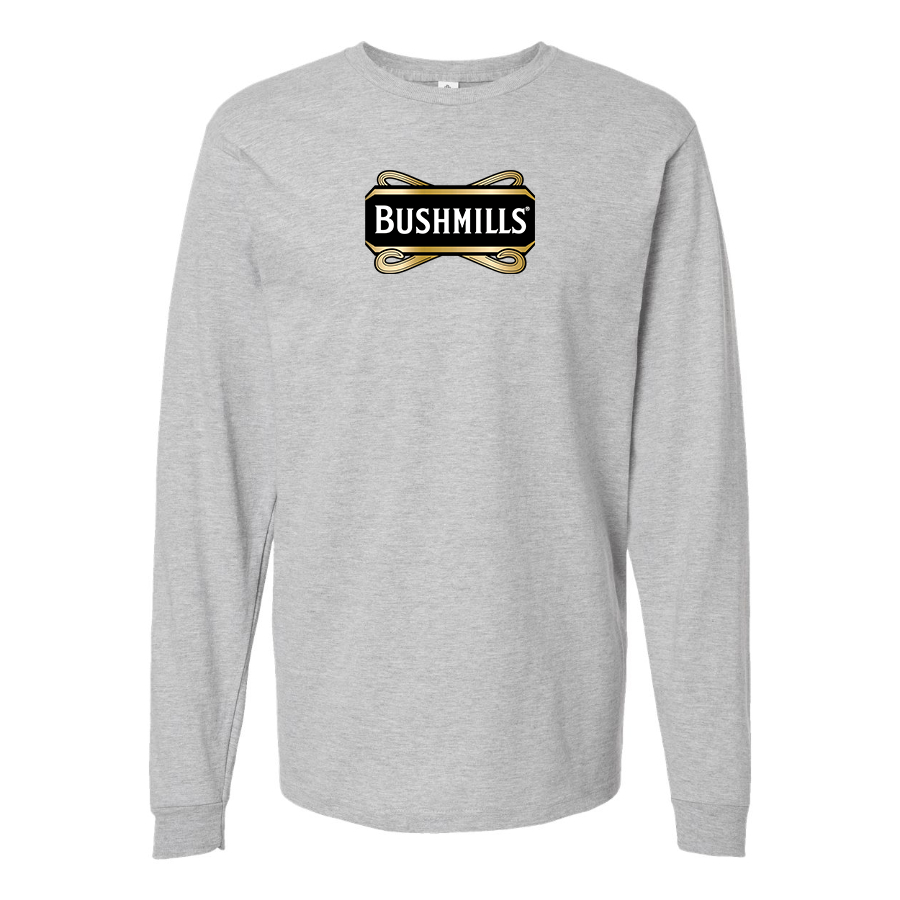 Men's Bushmills Logo Cotton Long Sleeve T-Shirt