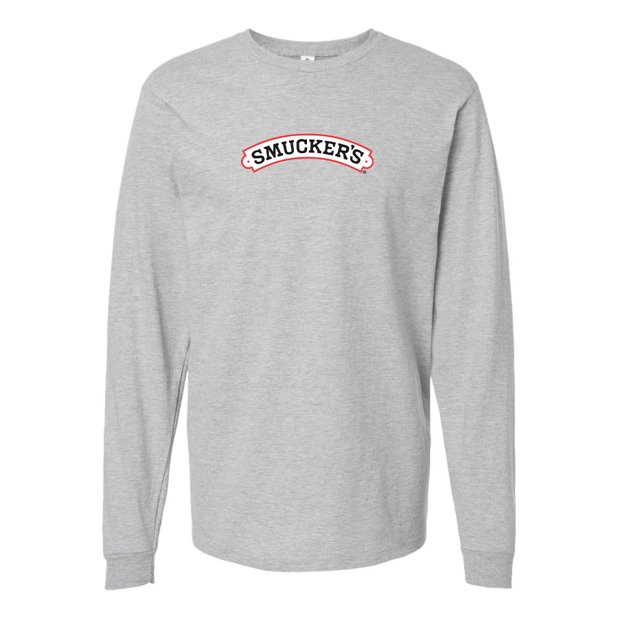 Men's Smucker's Logo Cotton Long Sleeve T-Shirt