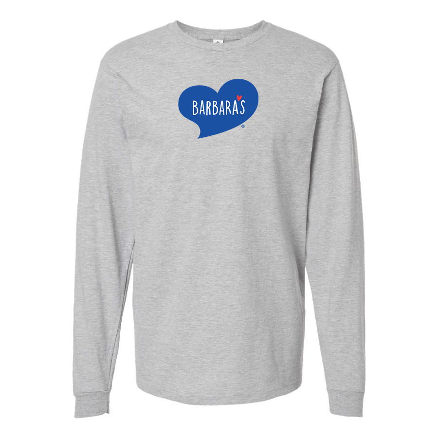 Men's Barbaras Logo Cotton Long Sleeve T-Shirt