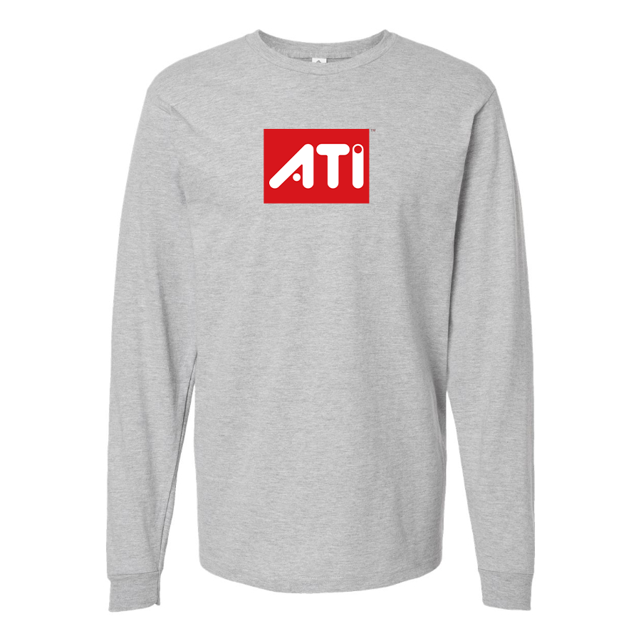 Men's ATI Logo Cotton Long Sleeve T-Shirt