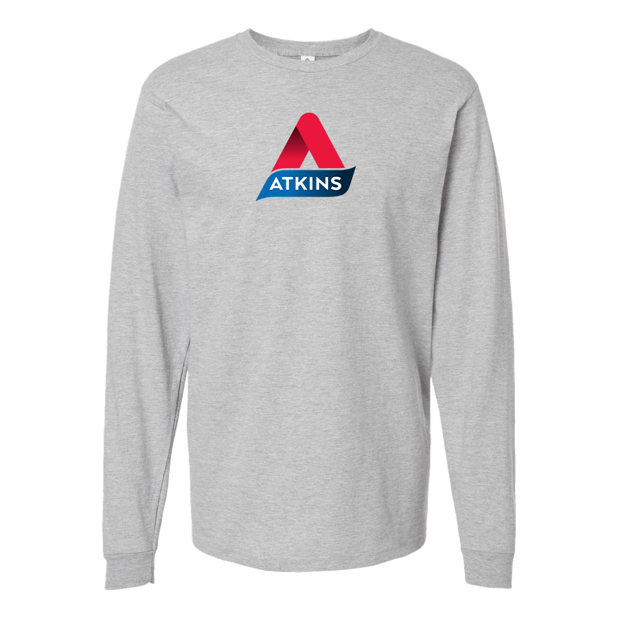 Men's Atkins Logo Cotton Long Sleeve T-Shirt