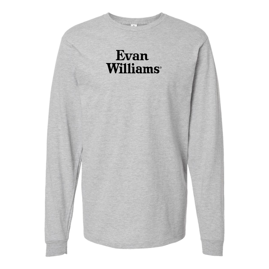 Men's Evan Williams Logo Cotton Long Sleeve T-Shirt