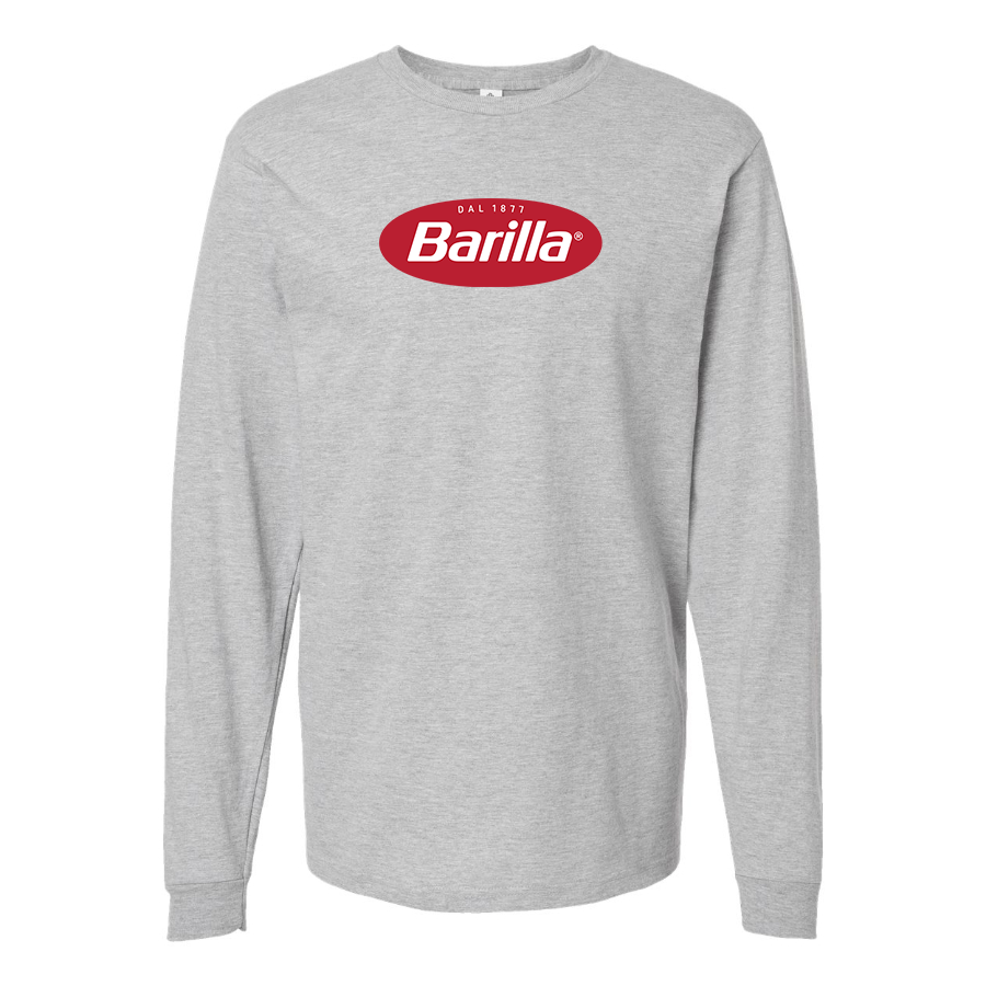 Men's Barilla Logo Cotton Long Sleeve T-Shirt
