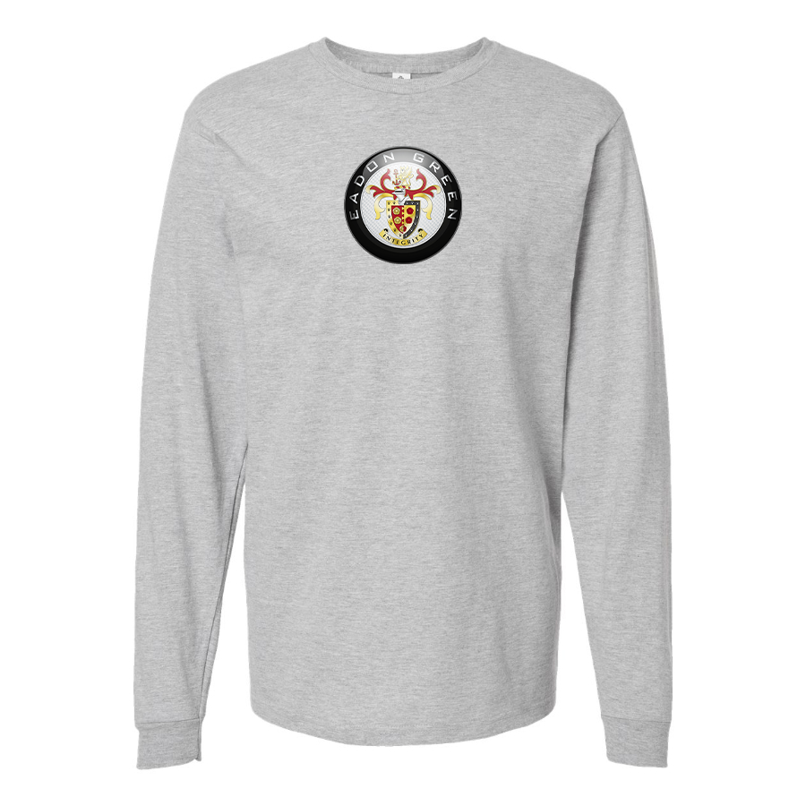 Men's Eadon Green Logo Cotton Long Sleeve T-Shirt