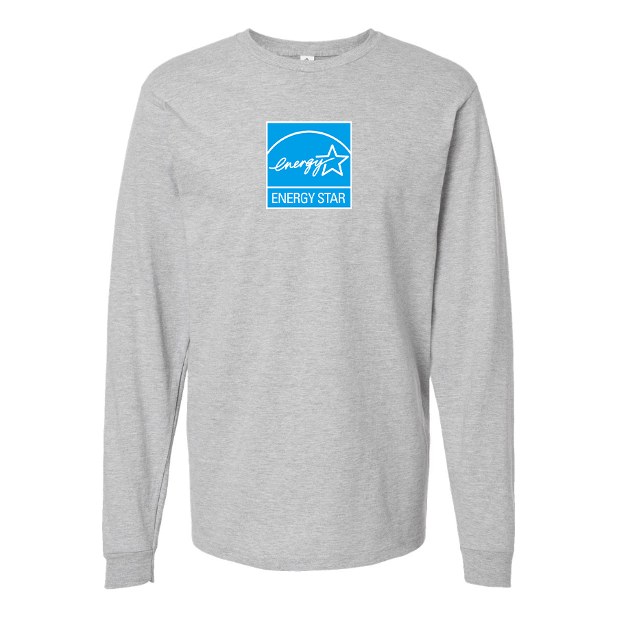 Men's Energy Star Logo Cotton Long Sleeve T-Shirt