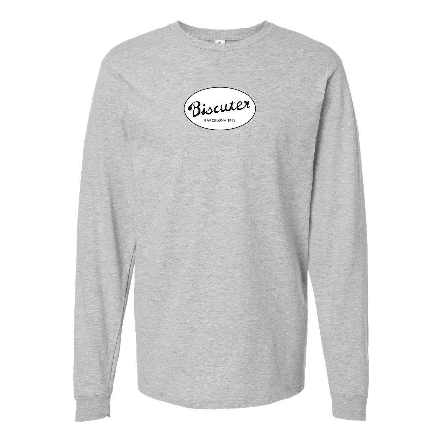 Men's Biscuter Logo Cotton Long Sleeve T-Shirt