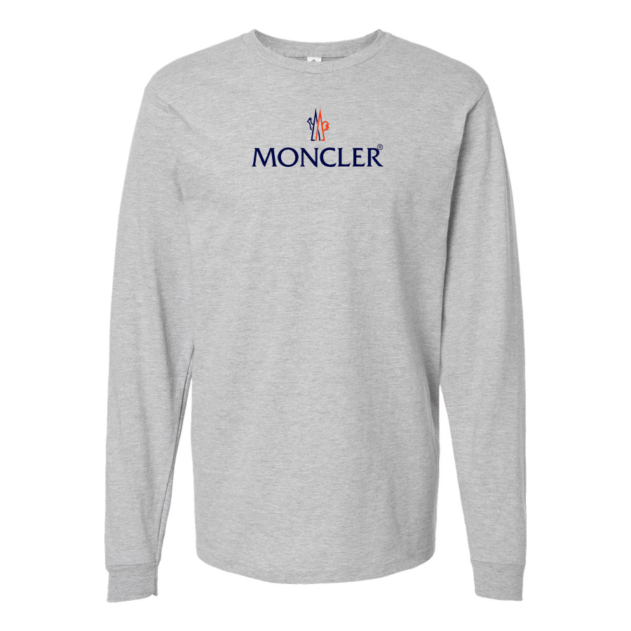 Men's Moncler Logo Cotton Long Sleeve T-Shirt