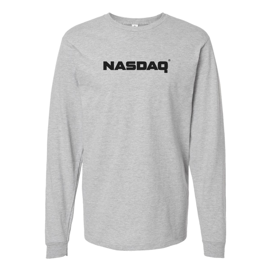 Men's Nasdaq Logo Cotton Long Sleeve T-Shirt
