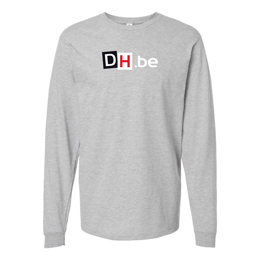 Men's DH Derniere Heure Logo Cotton Long Sleeve T-Shirt