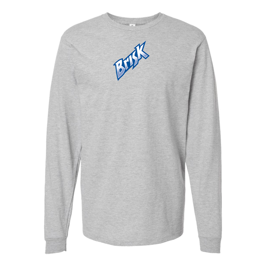 Men's Brisk Logo Cotton Long Sleeve T-Shirt
