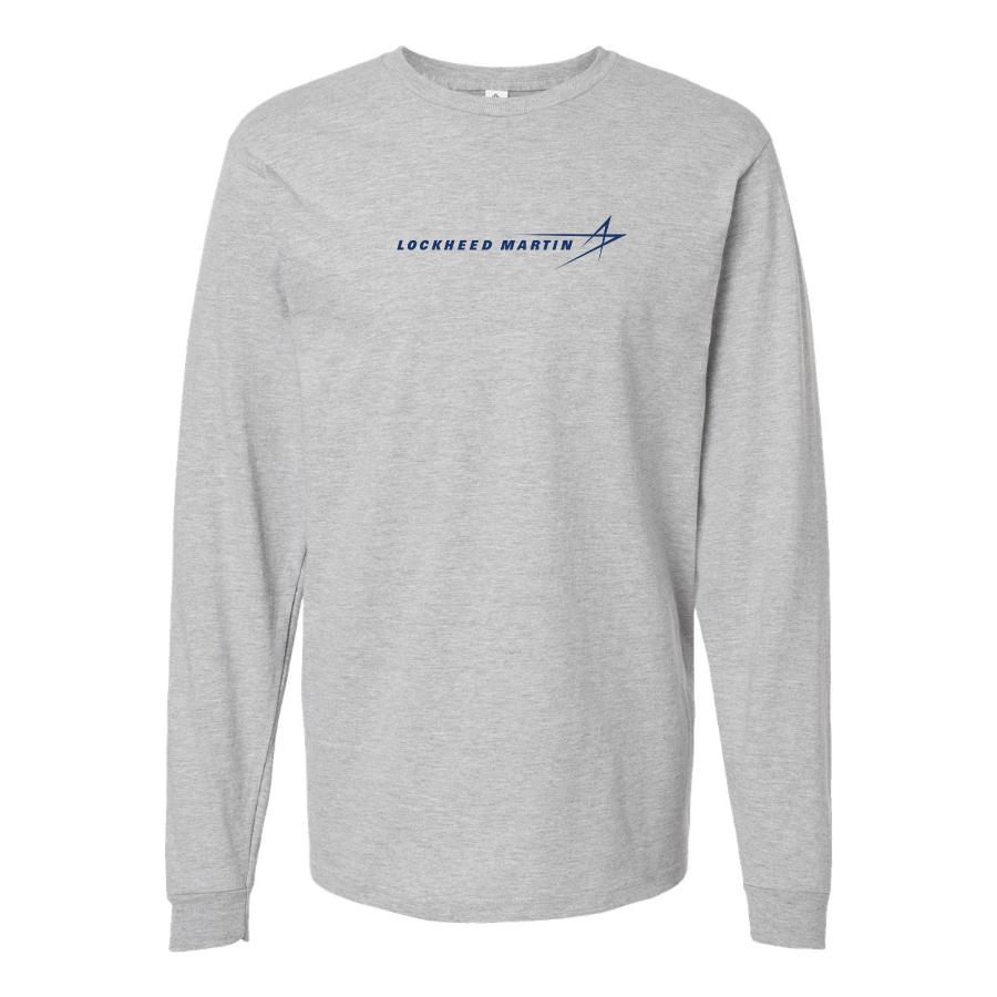Men's Lockheed Martin Logo Cotton Long Sleeve T-Shirt