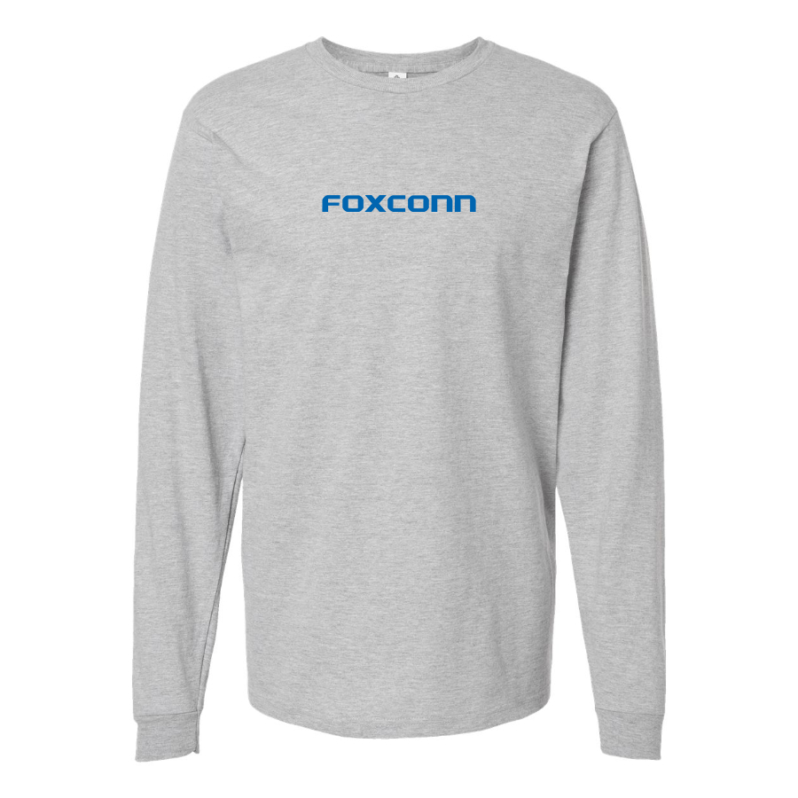 Men's Foxconn Logo Cotton Long Sleeve T-Shirt