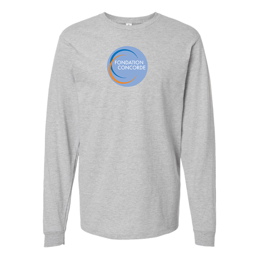 Men's Fondation Concorde Logo Cotton Long Sleeve T-Shirt