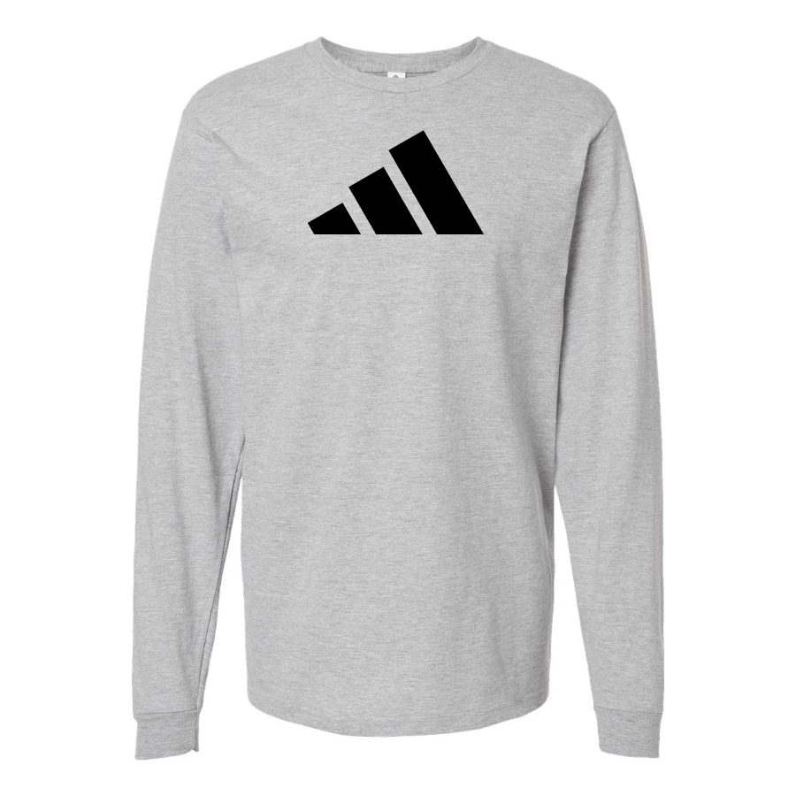 Men's Adidas Logo Cotton Long Sleeve T-Shirt