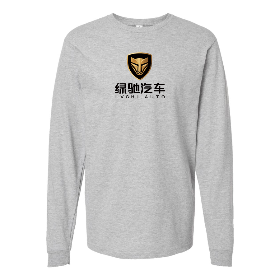 Men's Lvchi Logo Cotton Long Sleeve T-Shirt