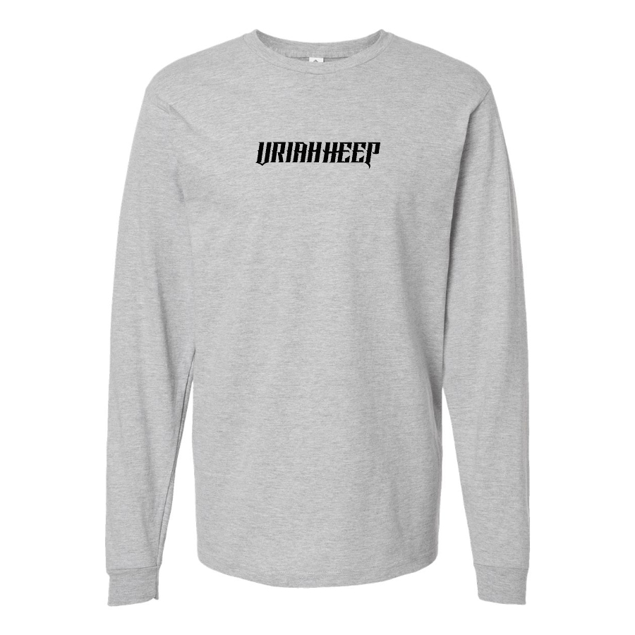 Men's Uriah Heep Logo Cotton Long Sleeve T-Shirt