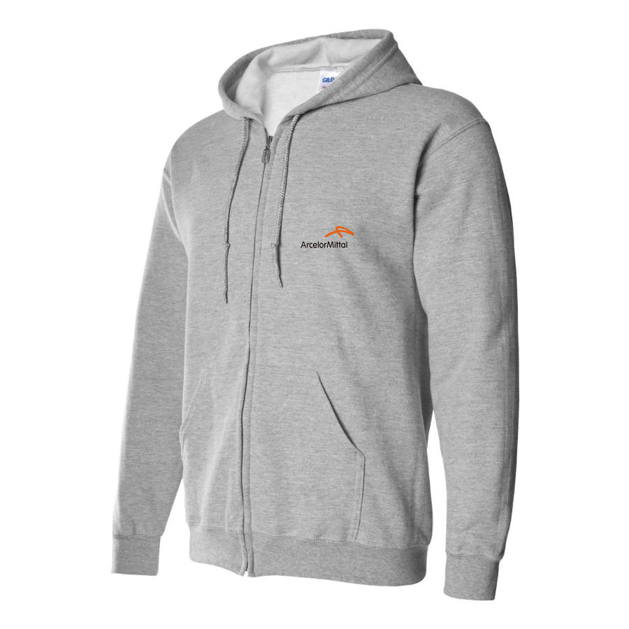 Men's Arcelormittal Logo Zipper Hoodie