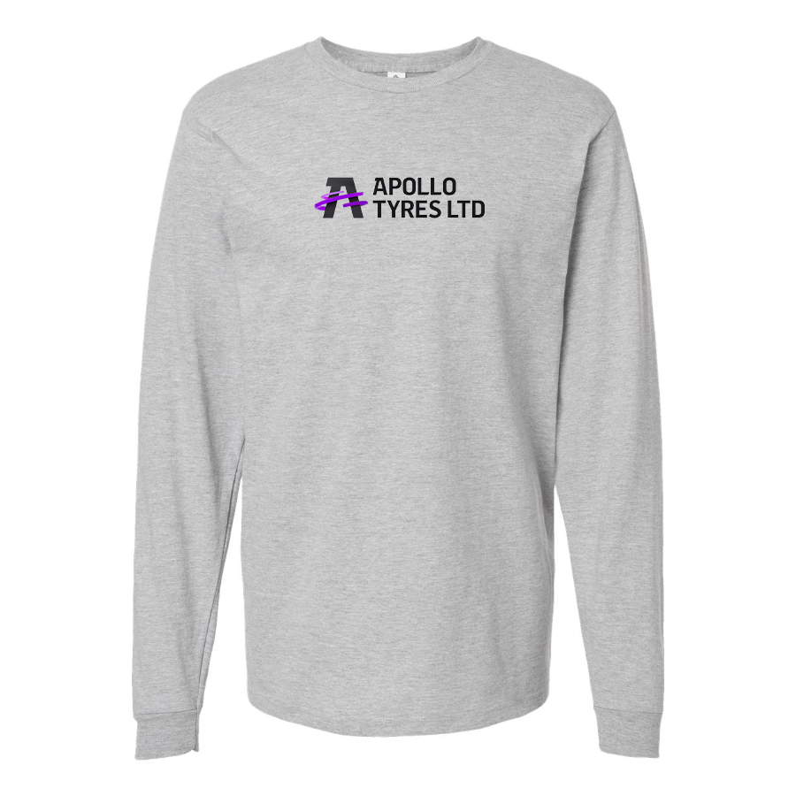 Men's Apollo Tyres Logo Cotton Long Sleeve T-Shirt