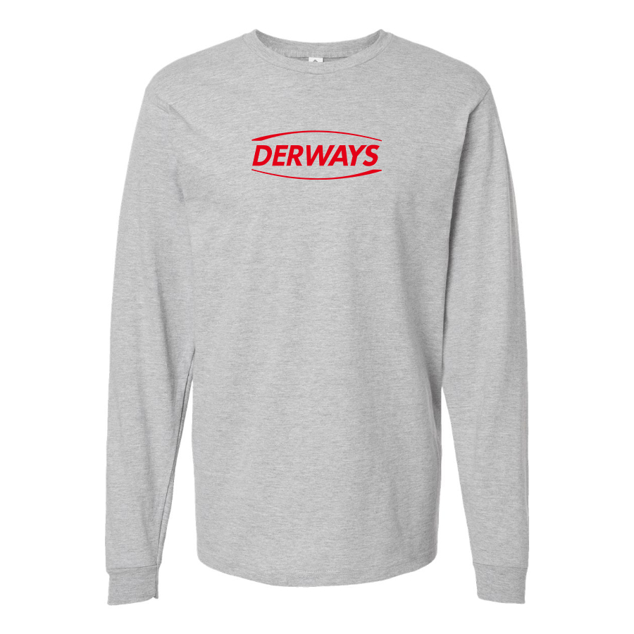 Men's Derways Logo Cotton Long Sleeve T-Shirt