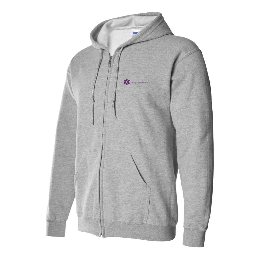 Men's Intimate Rose Logo Zipper Hoodie