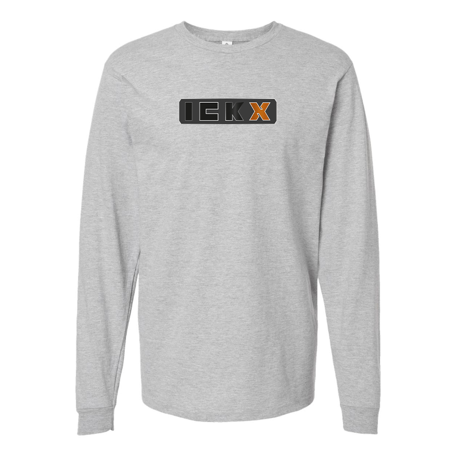 Men's ICKX Logo Cotton Long Sleeve T-Shirt