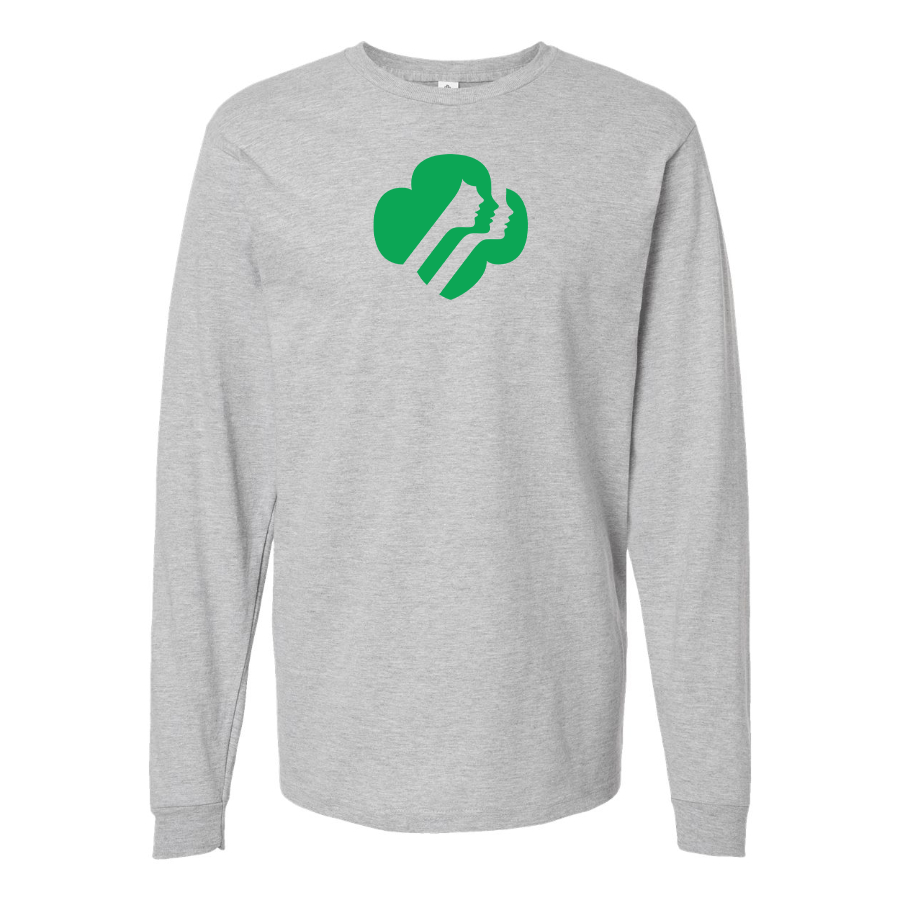 Men's Girl Scouts Logo Cotton Long Sleeve T-Shirt
