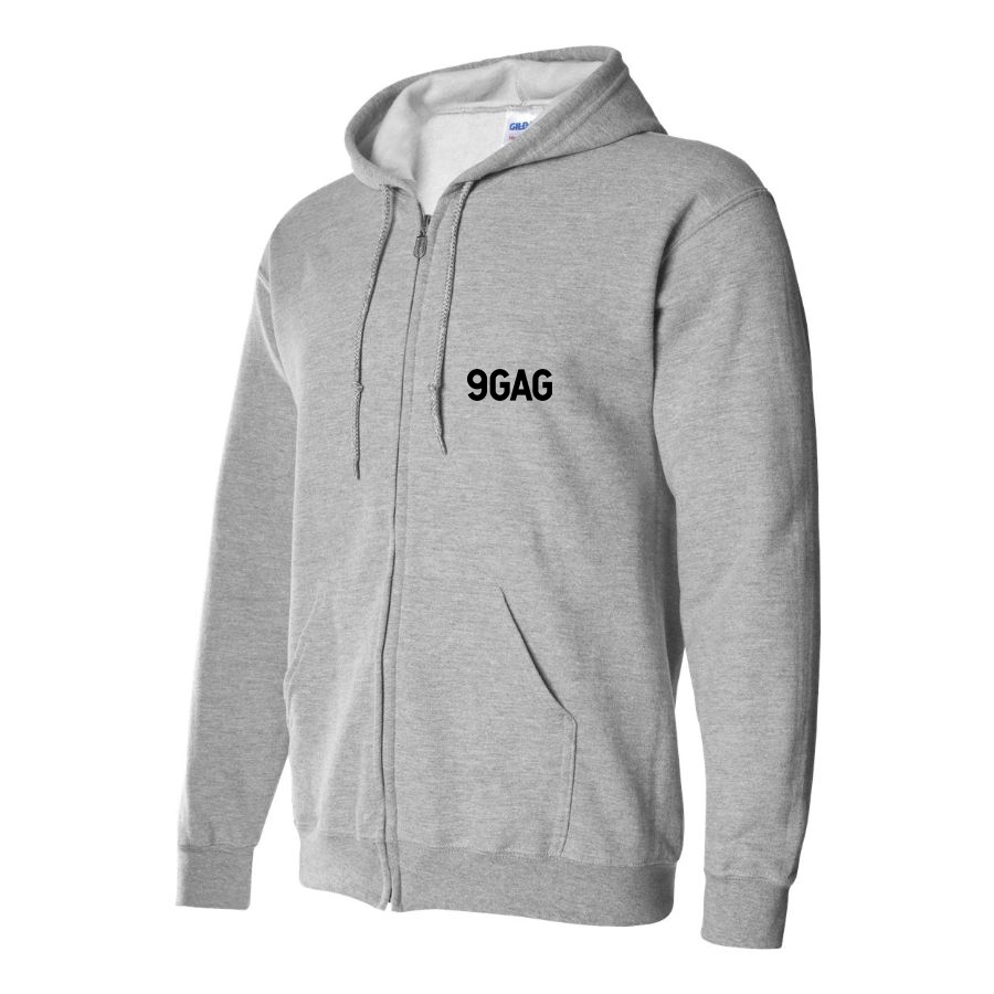 Men's 9gag Logo Zipper Hoodie