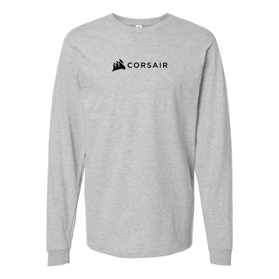 Men's Corsair Logo Cotton Long Sleeve T-Shirt